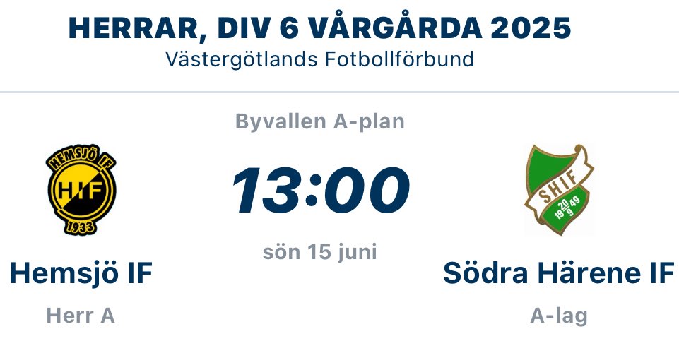 Hemsjö IF Herr tweet media