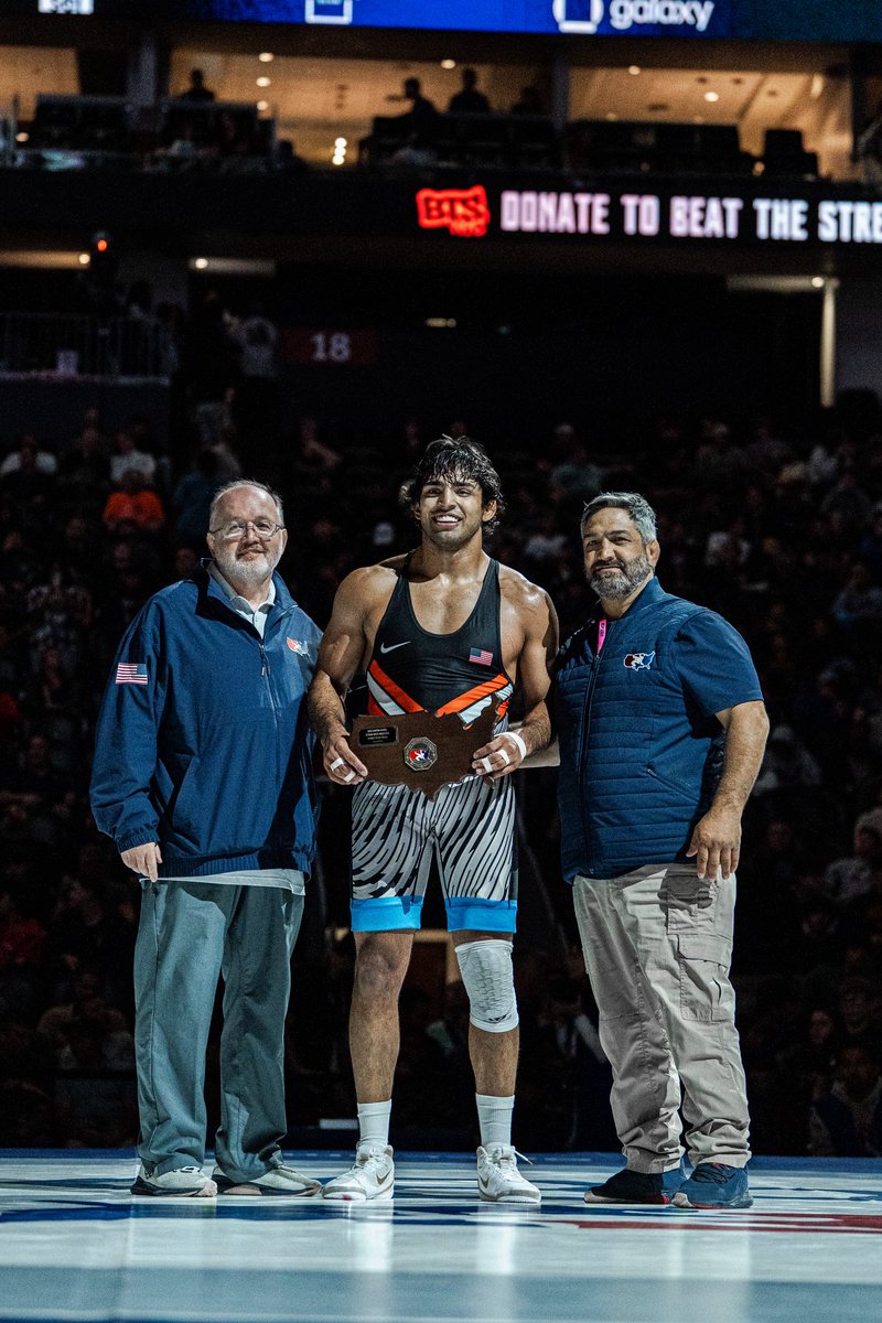 CowboyRTC's tweet image. Zahid is headed to Zagreb to represent the USA at the World Championships!