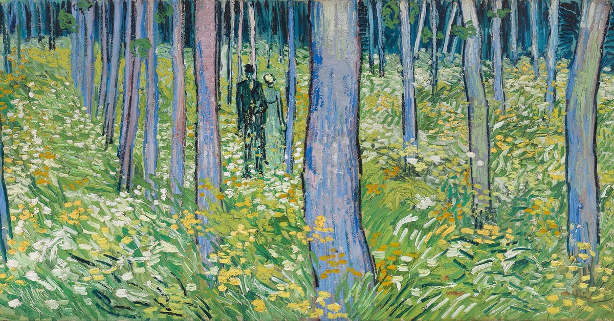 Van Gogh: The Life (@vangoghthelife) on Twitter photo #VanGogh of the Day: Undergrowth with Two Figures, June 1890. Oil on canvas, 49.5 x 99.7 cm. Cincinnati Art Museum, Cincinnati. <a href="/cincyartmuseum/">Cincinnati Art Museum</a> #VanGogh of the Day: Undergrowth with Two Figures, June 1890. Oil on canvas, 49.5 x 99.7 cm. Cincinnati Art Museum, Cincinnati. <a href="/cincyartmuseum/">Cincinnati Art Museum</a>