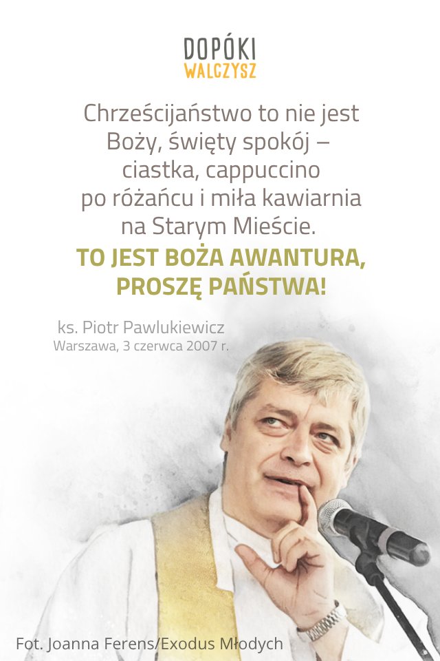 Dzisiaj w kazaniu (z 2007 r.) o Trójcy Świętej, ale sporo też o męskości.
Jakość nagrania jest... co najmniej średnia, ale nie zrażajcie się. Trochę udało się ją poprawić.

🎧 youtu.be/zQ6-yAFtt6s
(subskrybuj nasz kanał, aby być na bieżąco z przypominanymi kazaniami xPiotra!)