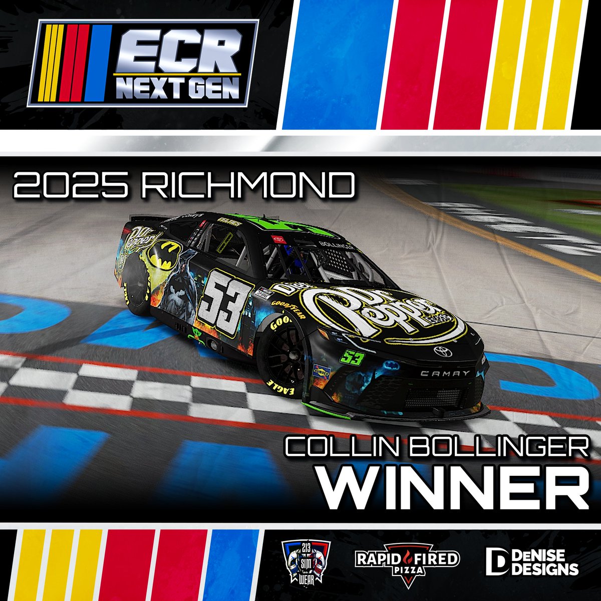 An action-packed race saw racing from top to bottom and with a late race restart <a href="/Celticsfan3030/">Collin Bollinger</a> grabbed the 🏁<a href="/JonOsborne/">Jon Osborne</a> P2 <a href="/speedmachine51/">⚡️51⚡️</a> P3 <a href="/Michael31304761/">Michael Nas'Carter</a> P4 and <a href="/EliteWarMachine/">Tyler Birden</a> P5 to round out the top 5.

Next week we head to Iracing Superspeedway