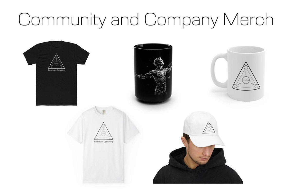 TimechainLLC's tweet image. Community and Company Merch