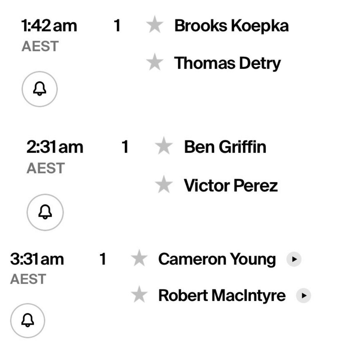 strosh33's tweet image. I for one, endorse the Ryder Cup Singles Preview tomorrow, presented by the hottest of hot takes and @NoLayingUp @DJPie @TronCarterNLU