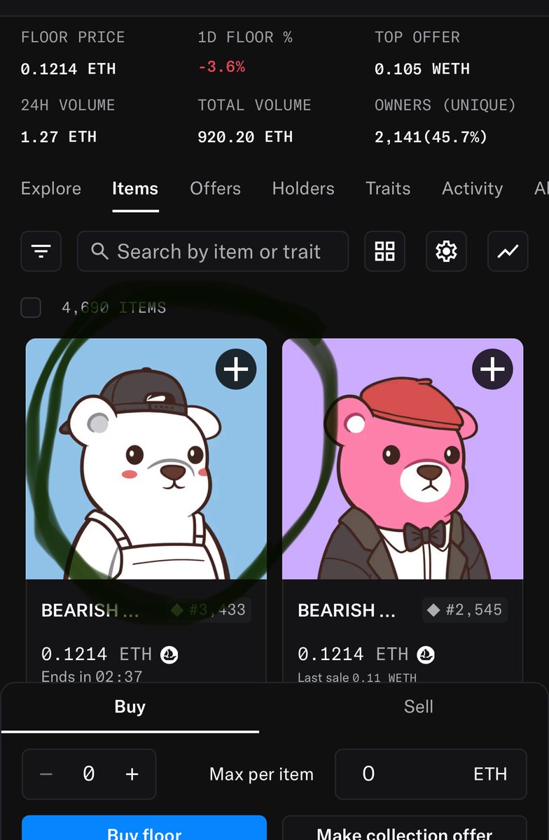 VicJ07 | AKCB💣 (@vicj07) on Twitter photo Crazy bear 🐻 on the floor alert 🚨 <a href="/bearish_af/">BEARISH</a> the potential for anyone to have this guy as their PFP Crazy bear 🐻 on the floor alert 🚨 <a href="/bearish_af/">BEARISH</a> the potential for anyone to have this guy as their PFP
