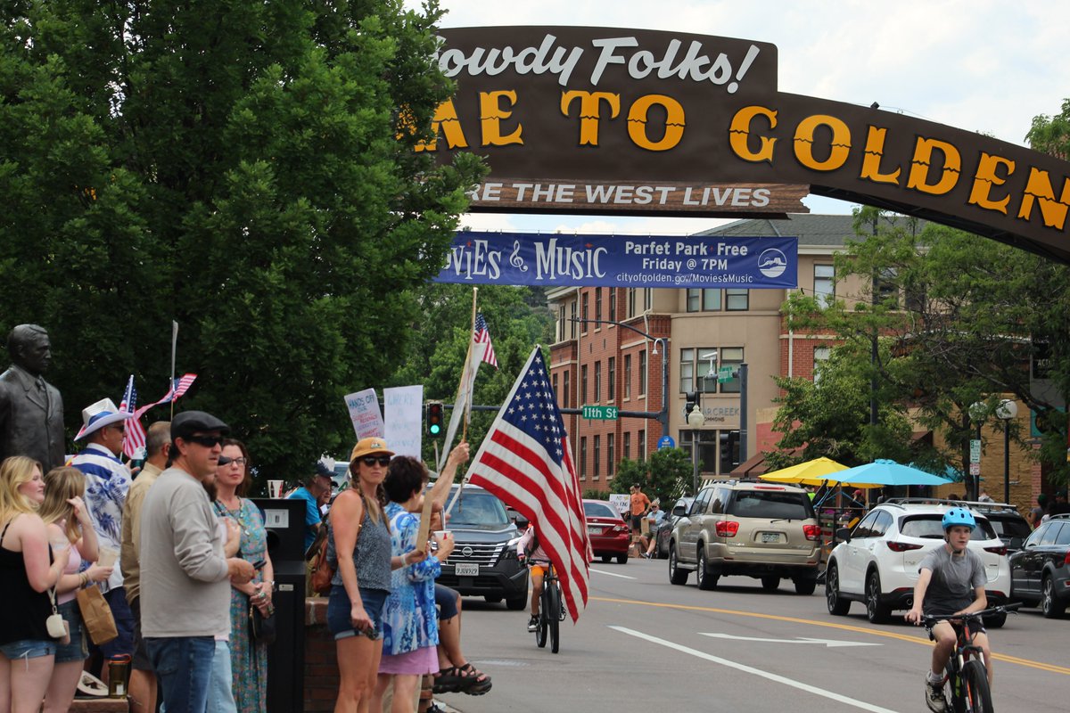 Corinne Westeman (@cwesteman) on Twitter photo Today, the people of Golden, CO and the surrounding area joined millions of Americans in the "No Kings" protest, opposing President Donald Trump and his administration.
For more photos from today's protest in Golden, check out the <a href="/GoldenTScript/">GoldenTranscript</a> Facebook page. Today, the people of Golden, CO and the surrounding area joined millions of Americans in the "No Kings" protest, opposing President Donald Trump and his administration.
For more photos from today's protest in Golden, check out the <a href="/GoldenTScript/">GoldenTranscript</a> Facebook page.