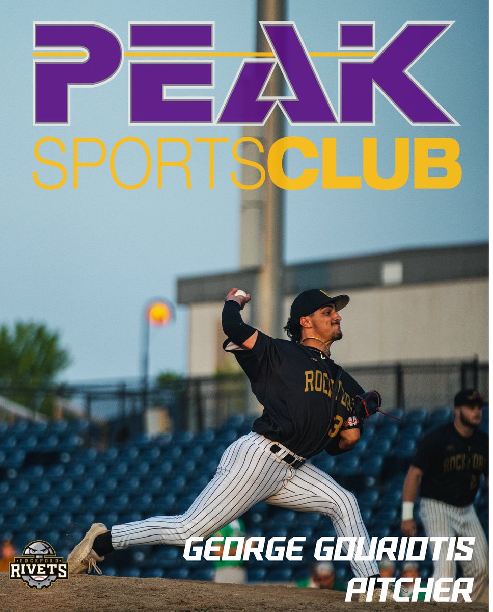 Tonight’s Peak Sports Club Player of the Game is <a href="/Ggourr4/">George Gouriotis</a>!

George pitched 3.2 innings of shutout ball in relief tonight!

#RockfordRivets