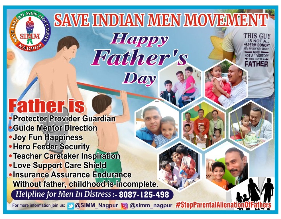 SIMM_Nagpur's tweet photo. #Fathers_Day15thJune2025
#FathersDayCelebration 
#FathersDay2025
#15thJune2025

@SIMM_Nagpur #SaveIndianMenMovemevement wishes all #Fathers a very #HappyFathersDay

We appeal #IndianWomen, #IndianJudiciary, #IndianLegislature, #IndianPolice, to #StopParentalAlienationOfFathers. https://t.co/RnAFNEFamj