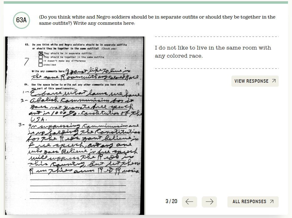 The notion that US WWII veterans were antifascist heroes is pretty amusing when you dig into documented surveys of what most of them actually believed.