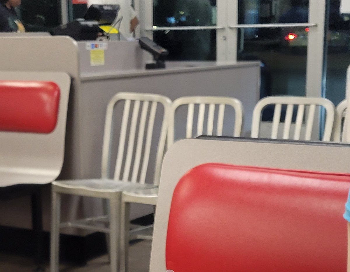 On a scale of 1 to Tekken how worried should I be that we're barricaded in the Waffle House by steel chairs