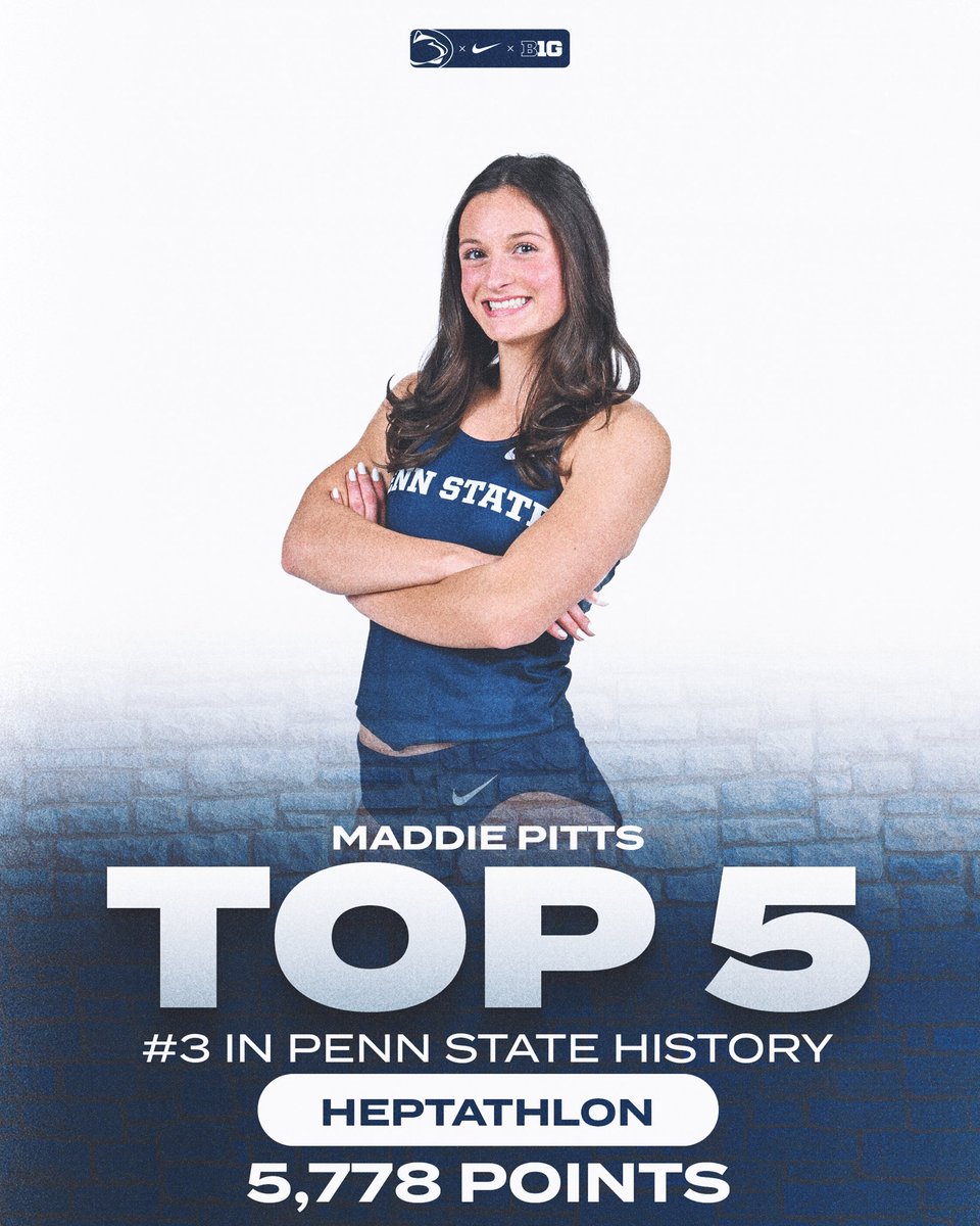 ALL-AMERICA HONORS 🇺🇸

Maddie Pitts collects her the second All-America honor of her career, compiling 5,778 points in the heptathlon that also ranks No. 3 all-time in program history! 

#WeAre | #PSUTF | #ncaatfchampionships
