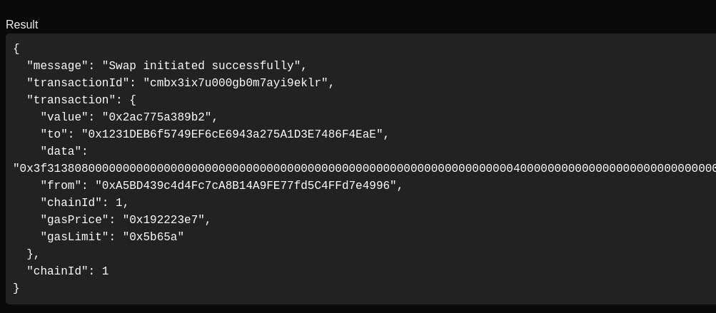 This screenshot may not look like much, but it marks a key milestone. This is our first API response from the new and improved swap.

Thanks to the API team’s rapid progress, we’re ahead of schedule and expect to begin API testing with partners who signed up  as early as next