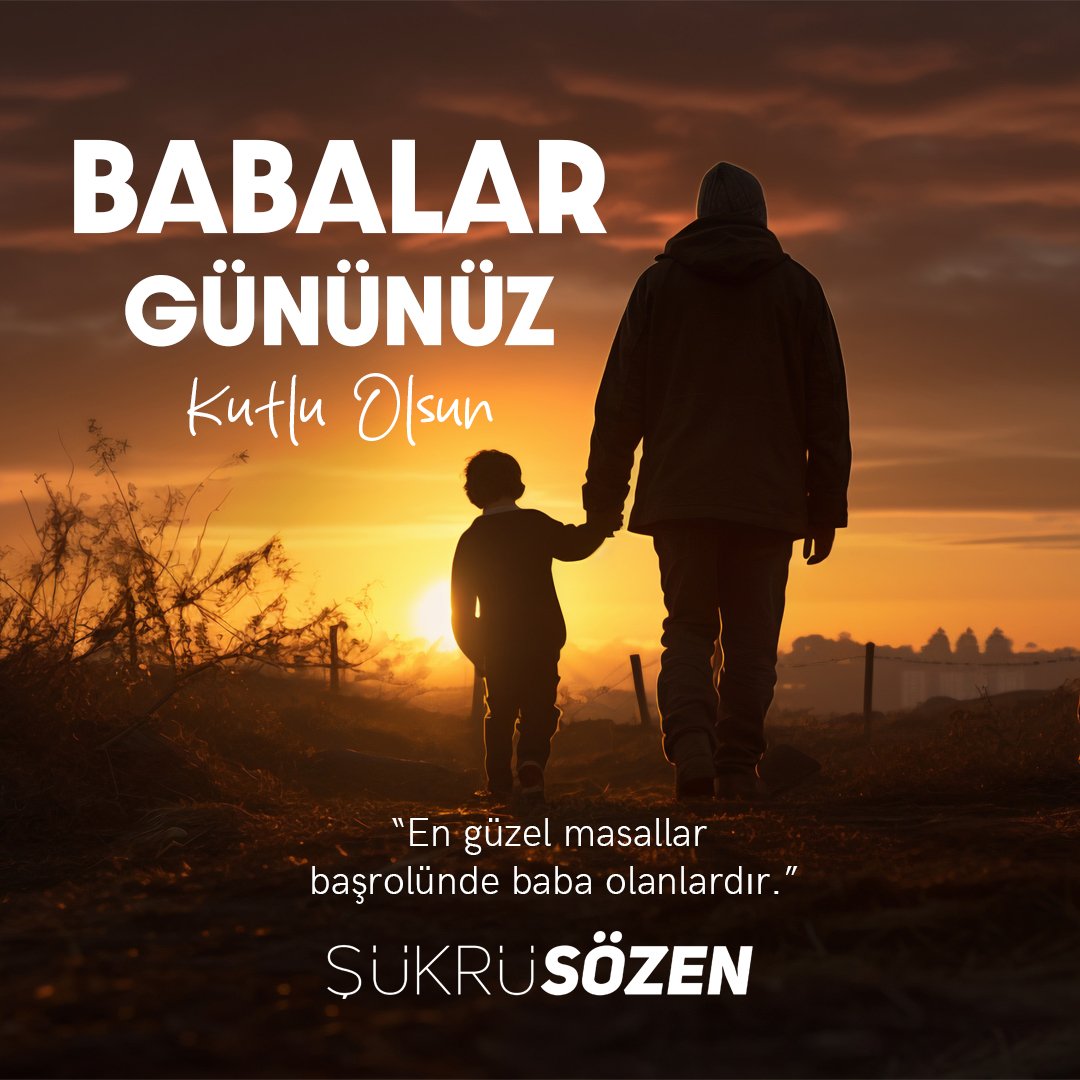 Baba, sırtımızı her yasladığımızda kendimizi güçlü hissettiren, bizi biz yapan, yürüdüğümüz yolda ayak izlerini takip etmekten onur duyduğumuz ulu bir çınardır. Herkes için tüm güzel duyguların karşılığı olan babalarımızın Babalar Günü’nü kutluyorum.  
#BabalarGünü