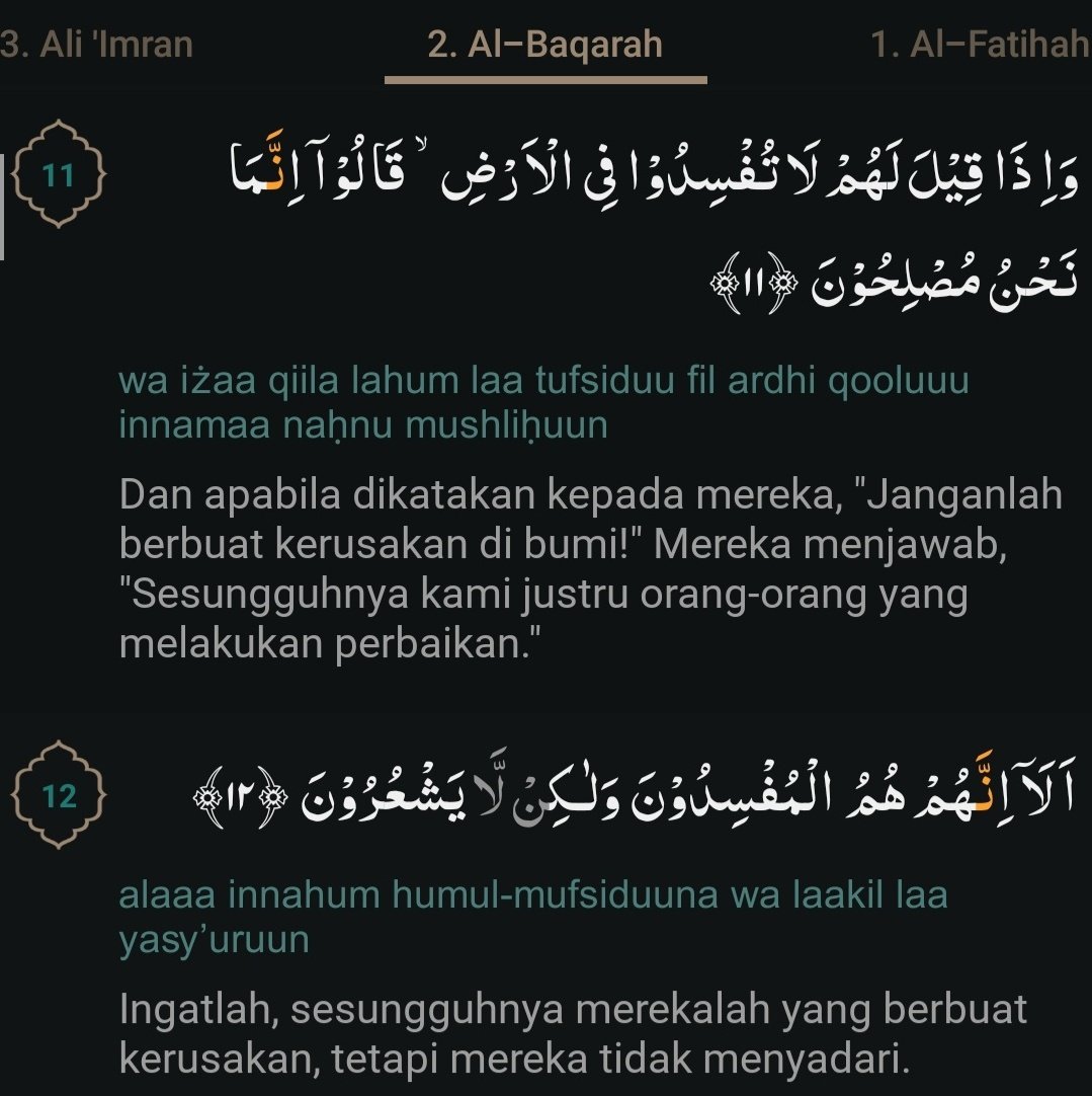 <a href="/UmarHasibuan__/">Umar Hasibuan Al Chelsea</a> Udh termaktub orng2 seperti ini kok dalam Al Quran. Sangat jelas &amp; gamblang. Yaa seperti itulah mereka