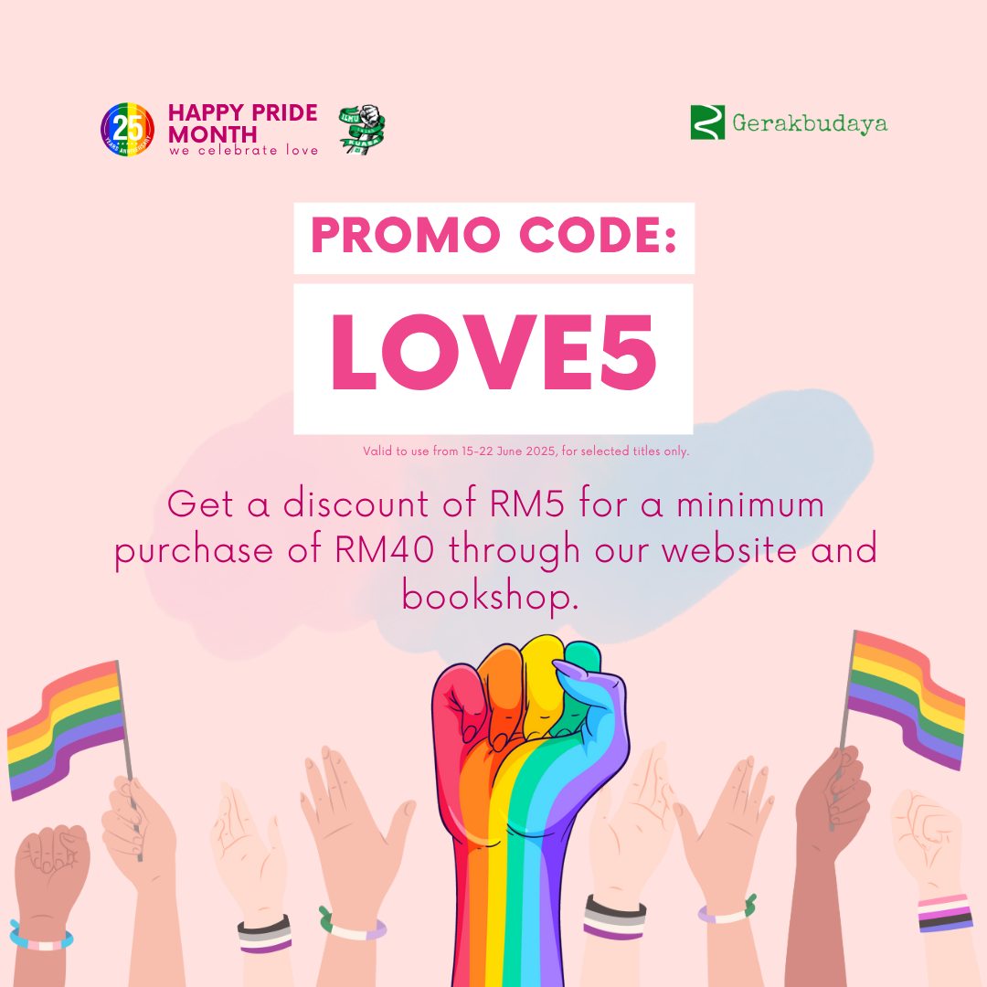 Hi everyone! Promo starts today until 22 June! Come by our bookshop, get your favourite books + free coffee + special tote bag to carry it all. Or you can also shop online! 

-
📍 Gerakbudaya Bookshop, PJ
Mon - Fri | 10 AM - 7 PM
Sat - Sun | 9 AM - 6 PM
gerakbudaya.com
