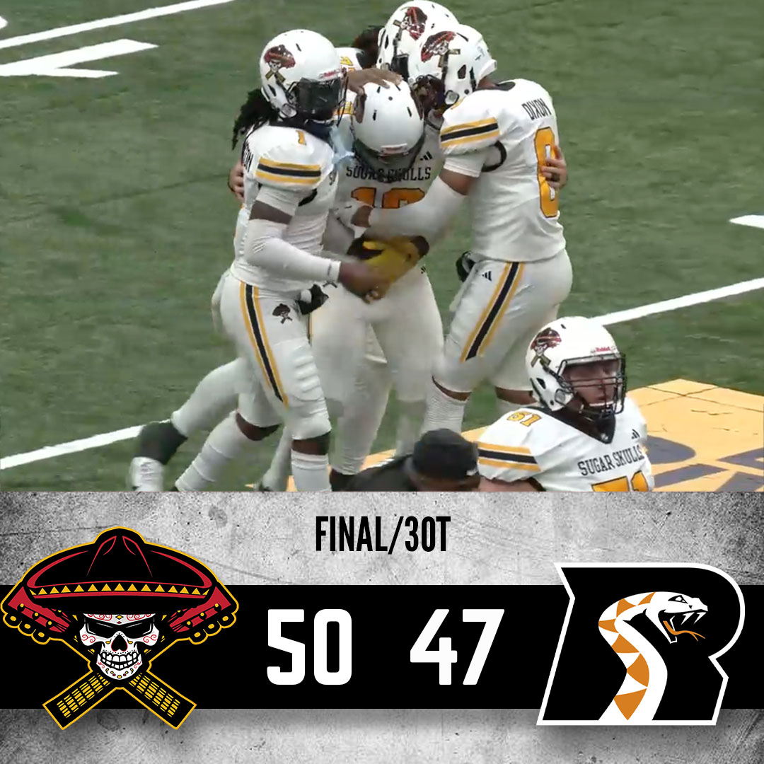 Sugar Skulls complete the comeback to take down the Arizona Rattlers in a wild finish in Glendale.