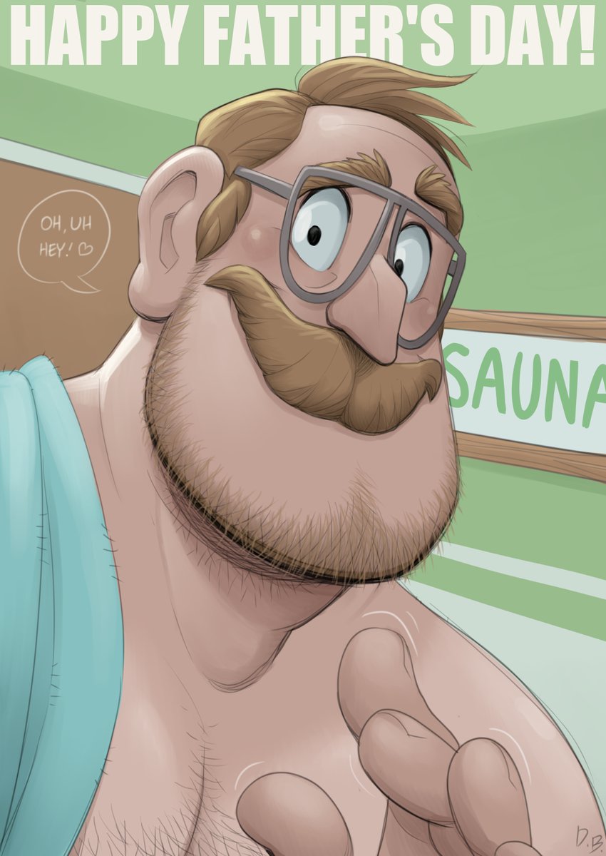 dudebulge's tweet photo. Happy Father's Day to one of the greats! (Rick Mitchell) This was a big labor of love for the character I worked on last year. Hope the rest of you: Grand daddies, daddies and sons have a good father's day too! 😉 #nsfw https://t.co/X90vYpmOUW