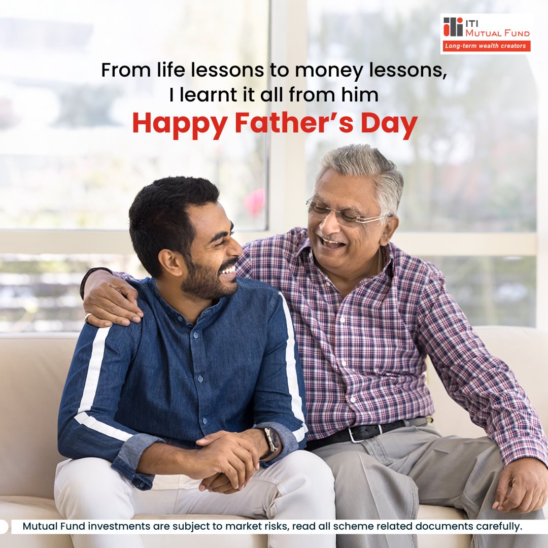 This Father's Day, honour his lessons on planning, patience, and purpose. Start investing for the goals that matter.

#FathersDay #Investments #MutualFunds #ITIMutualFund