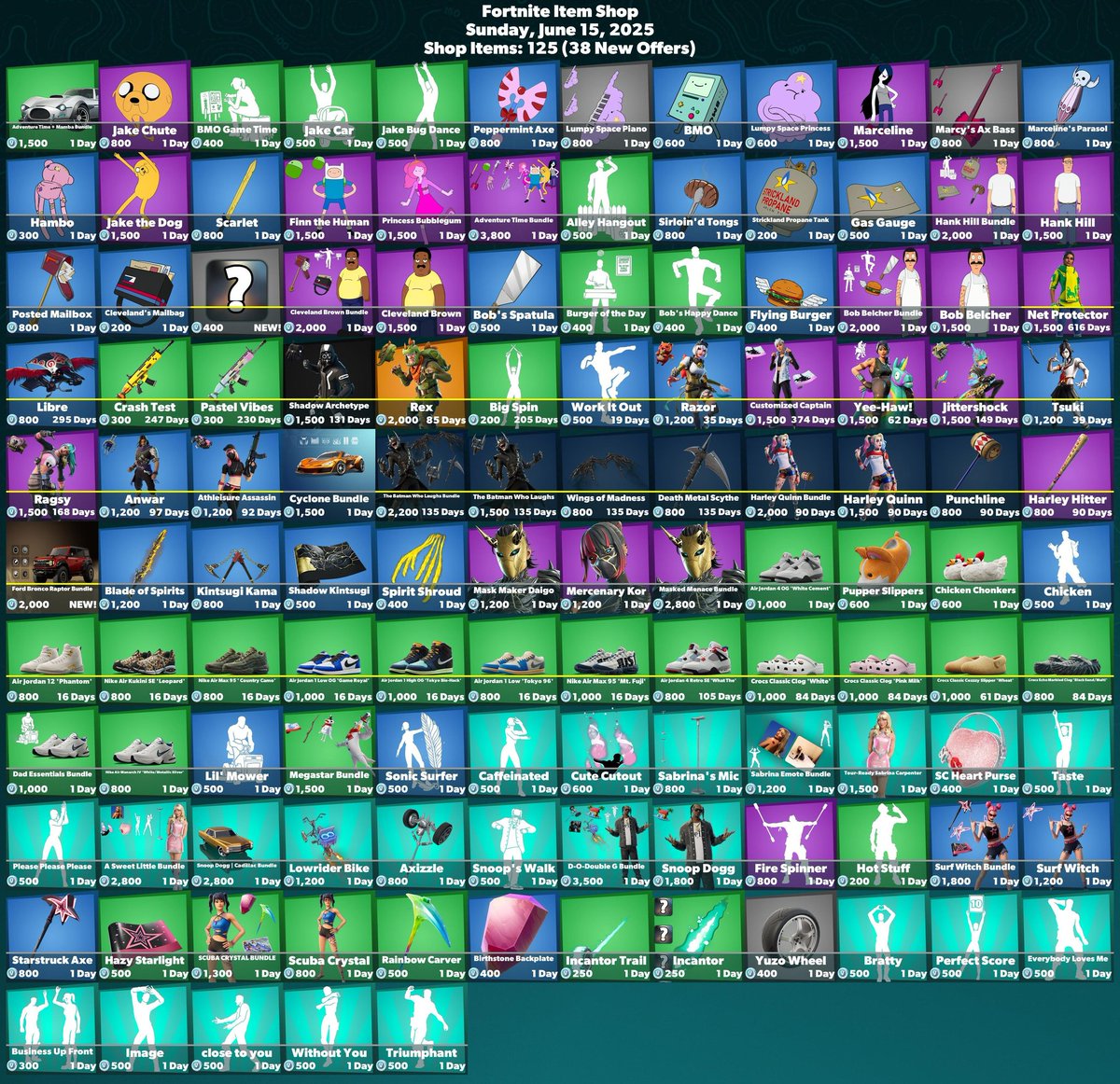 الايتم شوب لتاريخ 2025/6/15
اذا حاب تدعمني لاتنسى كود الايتم شوب KMO 
#EpicPartner