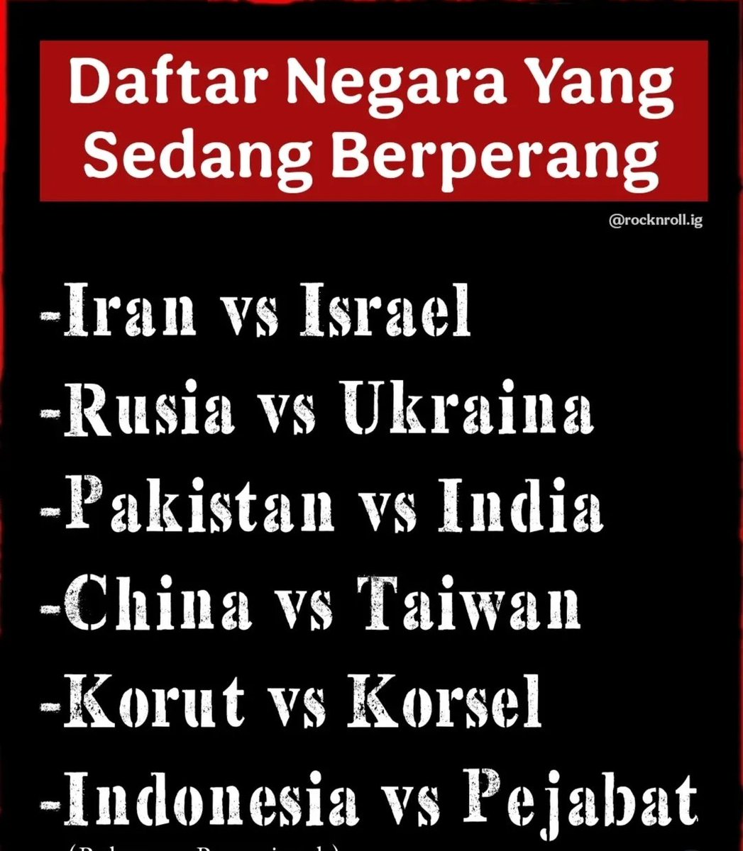 yaniarsim's tweet photo. Di Indonesia 🇮🇩
Konfliknya cuma sama Ijazah Palsu.
Konflik paling krusial ya kerusakan lingkungan hidup....receh banget 😫 https://t.co/4gseUvuSUH