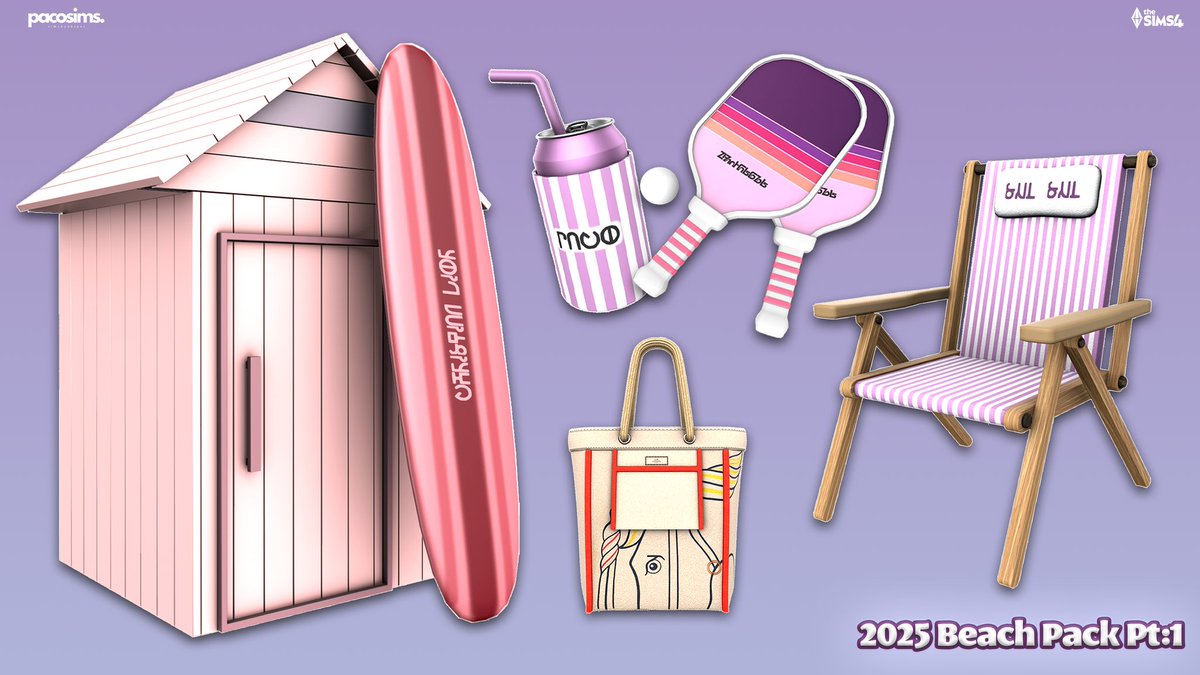 pacos3d's tweet image. New CC drop! 🌊💙 Summer is here and your Sims deserve the perfect beach setup!
My new Beach Pack 25 (Part 1) is live now 🌴
🧡 5 original CC pieces
🏖️ Inspired by real-life beach gear
🔤 Simlish font 💫 Link in Bio! 
#sims4cc #beachvibes #simstagram #ts4cc #sims4customcontent…