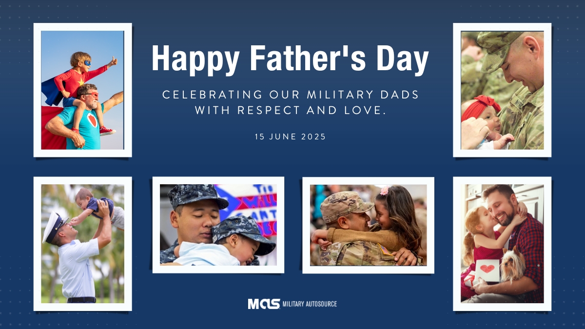 Happy Father’s Day to all military dads! And a special shout out to those who raised our brave service members. Your strength and dedication shape our heroes every day. Thank you for everything you do!

#fathersday #militarydads #militarylife #militaryautosource #MAS