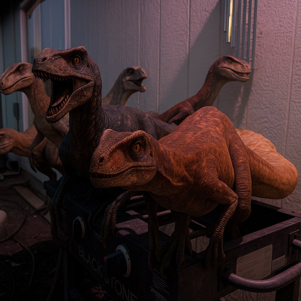 I turned our chickens into dinosaurs