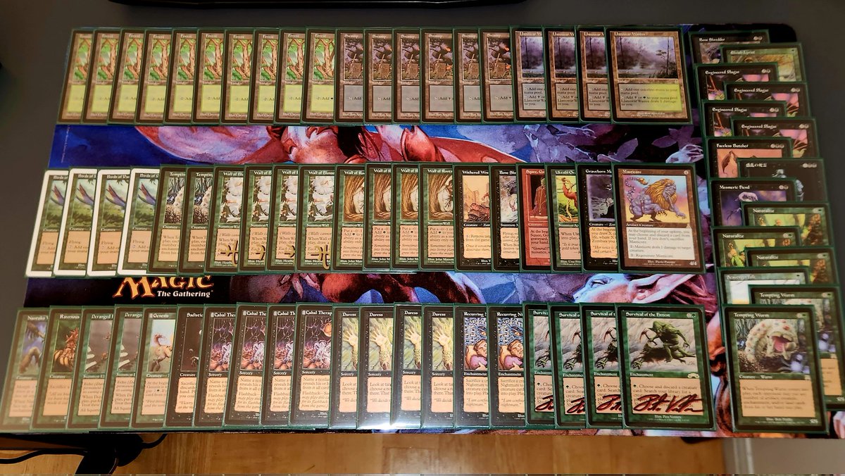 Won the Premodern 1K at Untouchables with Survival Rock. Had a blast casting Tempting Wurm all day. Pretty sold on 72/75 of the cards that I played.