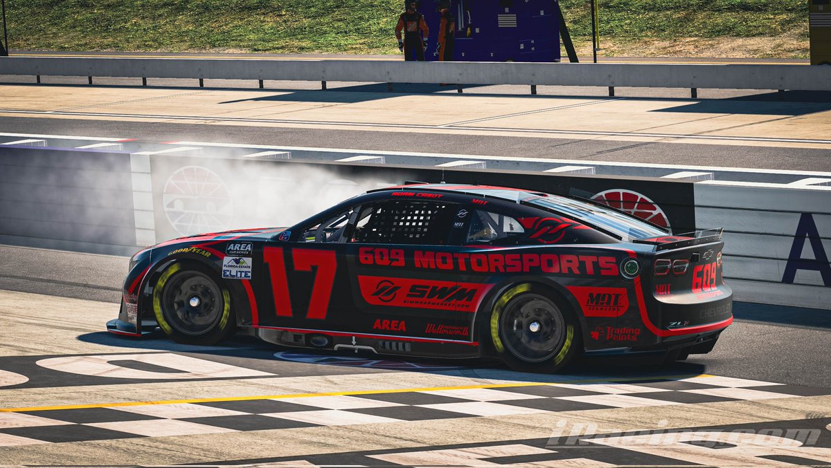 SNRLeague's tweet image. Concrete Cabot strikes again at @MonsterMile and pulls into Victory Lane in the @SNRLeague Cup Series after a dominating day live on @VSPEEDSim 🏁