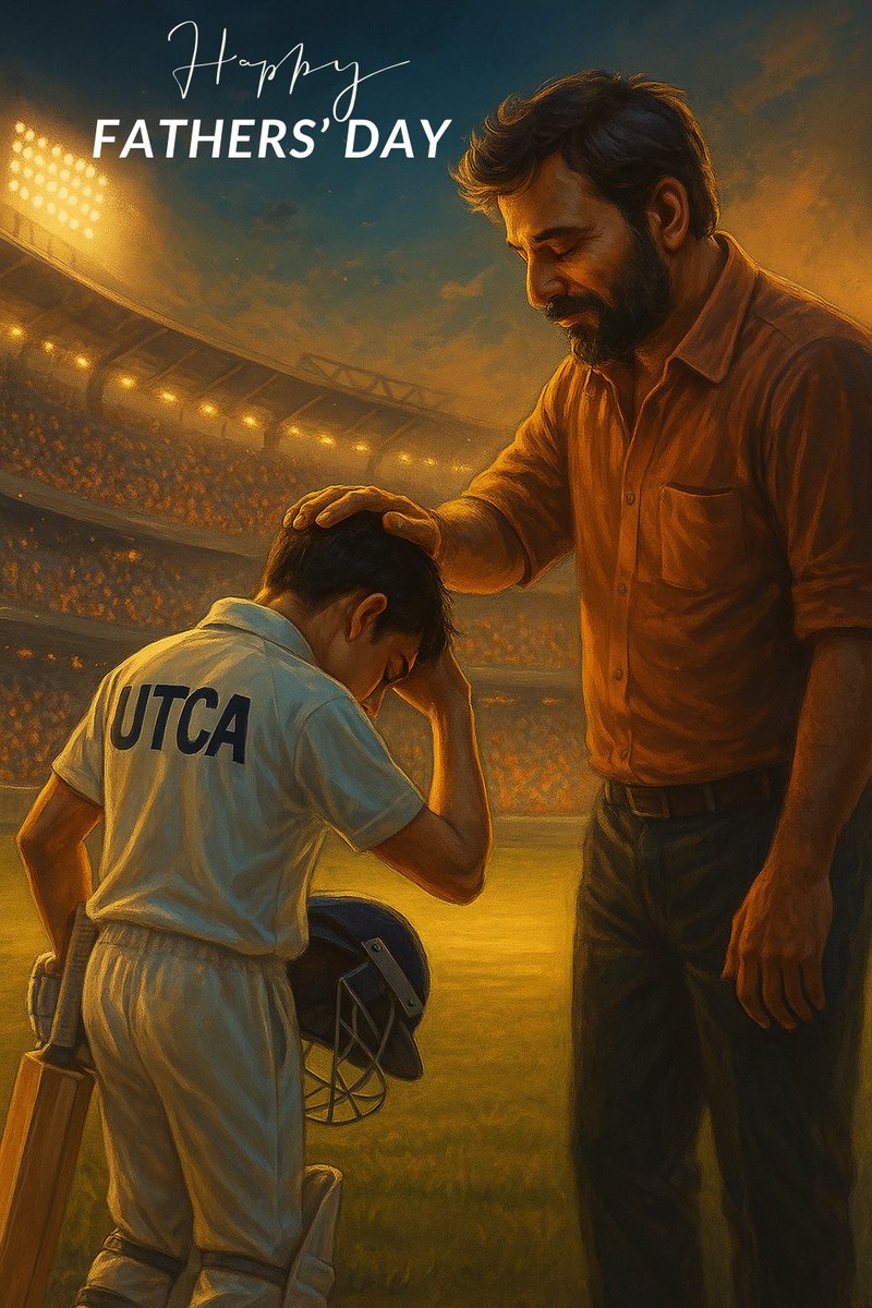 Behind every cricketer, there’s a father who believed first… 

This Father’s Day, we celebrate the silent strength, sacrifices, and support of all the dads who stood by every dream. 🏏❤️ 

#FathersDay #FathersDay2025