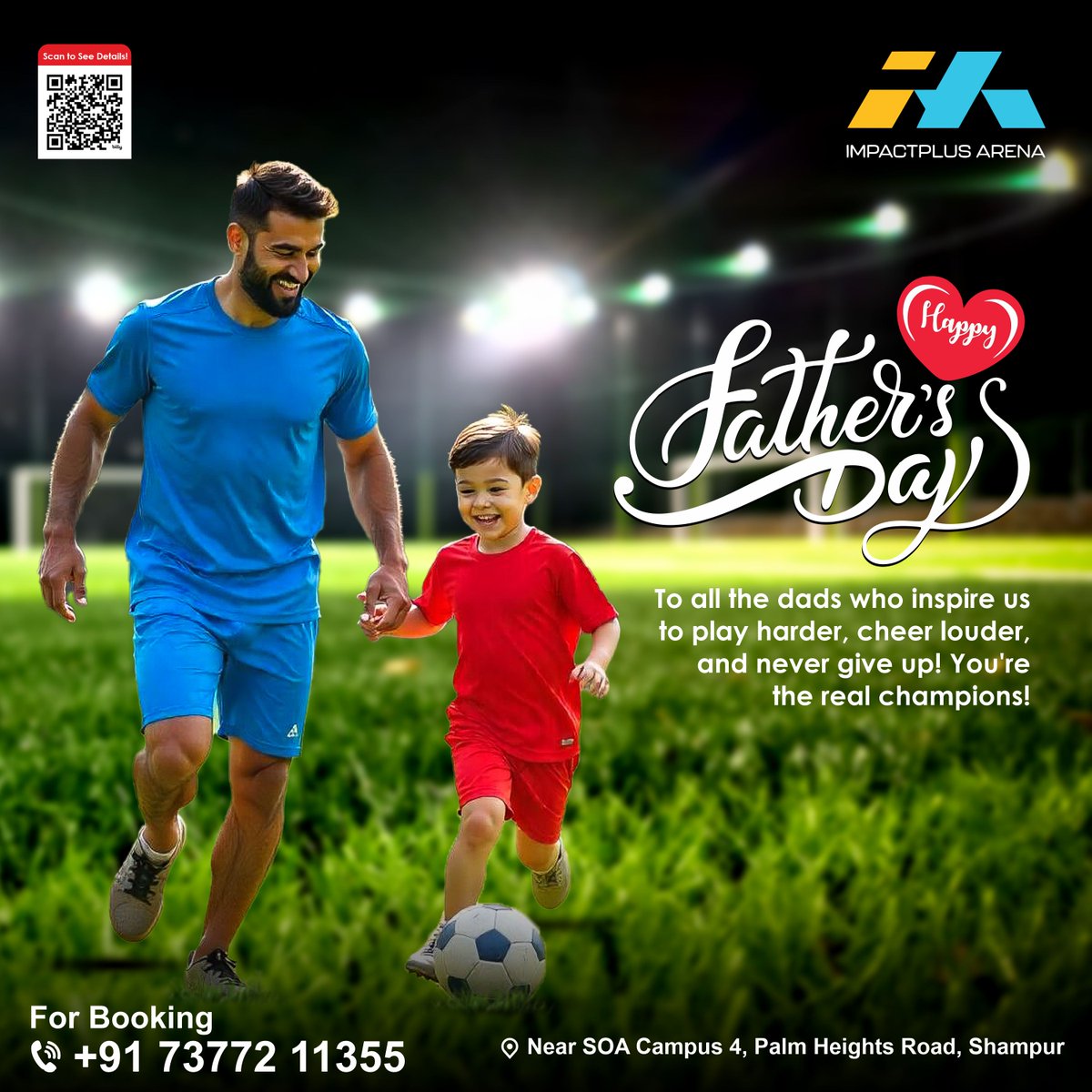 ImpactplusArena's tweet image. 🎉 Happy Father’s Day! 🎉

To all the dads who inspire us to play harder, cheer louder, and never give up! You're the real champions!  💪🏀⚽

#FathersDay #ImpactPlusArena #GameOnDad