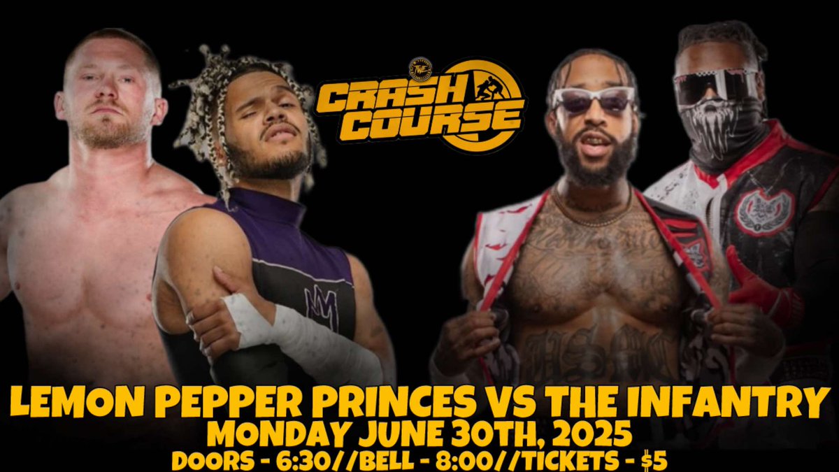 TWE_Chattanooga's tweet photo. Upcoming Events 

6/16 - Crash Course 
6/28 - Chained &amp; Collared 
6/30 - Crash Course Summer Bash
7/12 - IWTV Taping
7/17 - The Night Before - Redbank Roulette https://t.co/wnAZgF5ex1