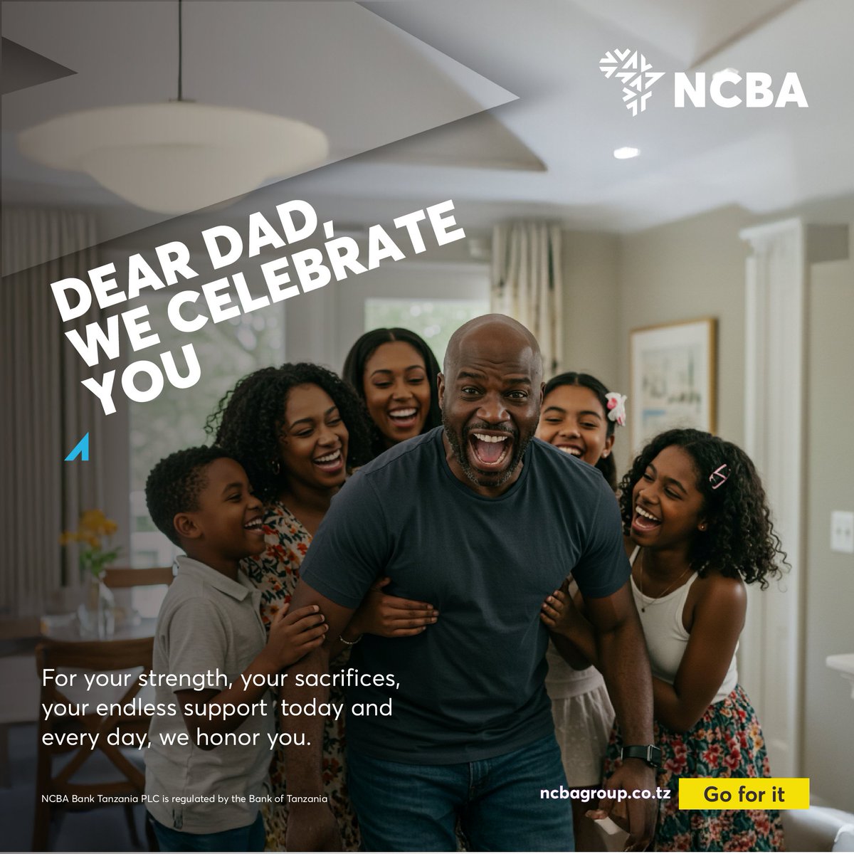 Dear Dad,

For the quiet strength, the unwavering support, and the lessons that shaped us — we see you, we appreciate you, and we celebrate you.

Happy Father’s Day from all of us at NCBA. 

#FathersDay #NCBATanzania #GoForIt