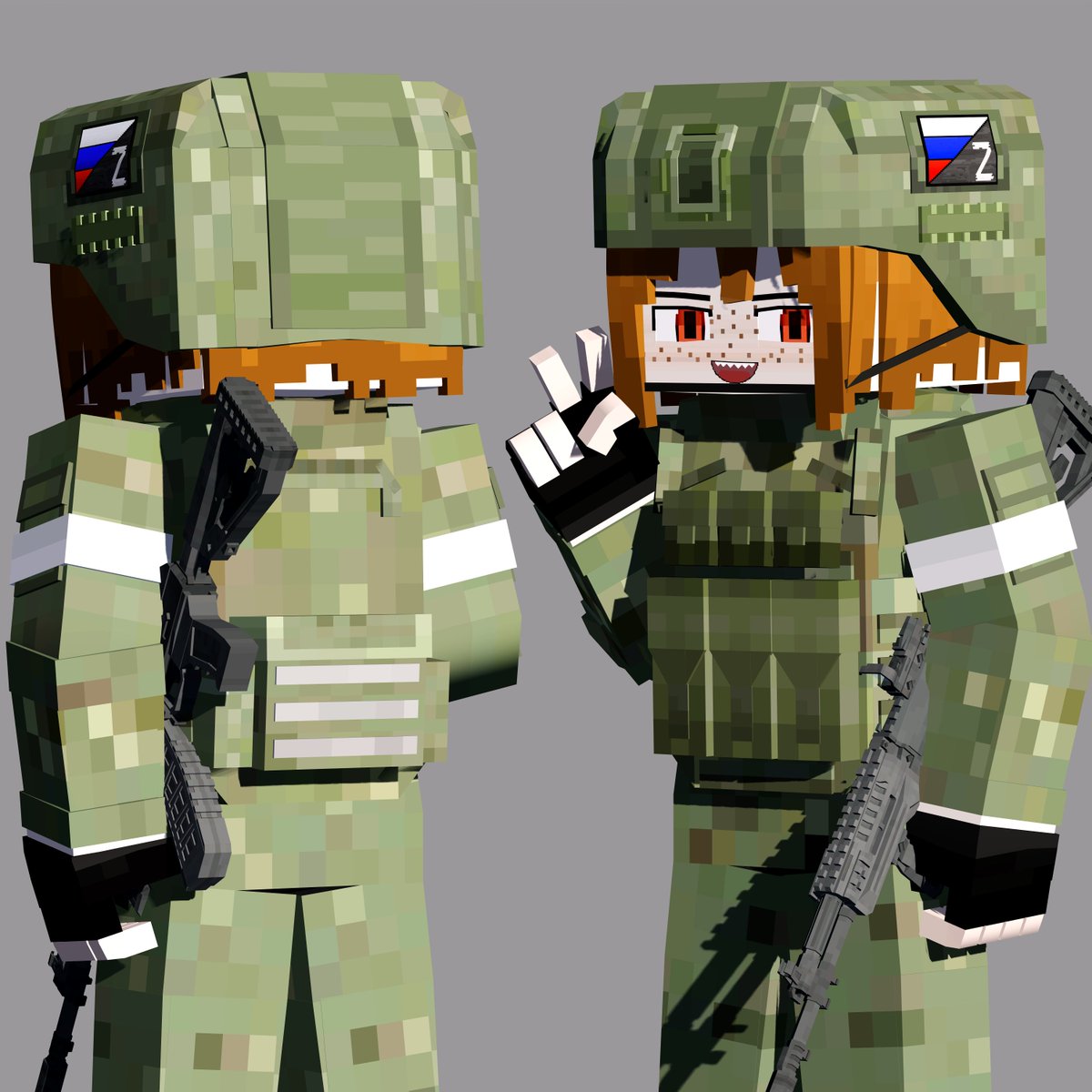 Russian mobilized conscript

5.45x39mm AK-12M by <a href="/mohwang4451/">Mohwang</a>
#Minecraft #mineimator #oc