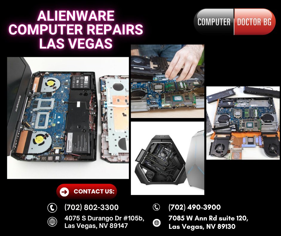 compdocbg's tweet image. Need Alienware computer repairs in Las Vegas? Trust Computer Doctor BG for fast, reliable service to get your gaming rig back to top performance!

#AlienwareRepair #PCRepair #GamingPC #ComputerDoctorBG #MicroCenter #AppleStore #ComputerRepairNearMe