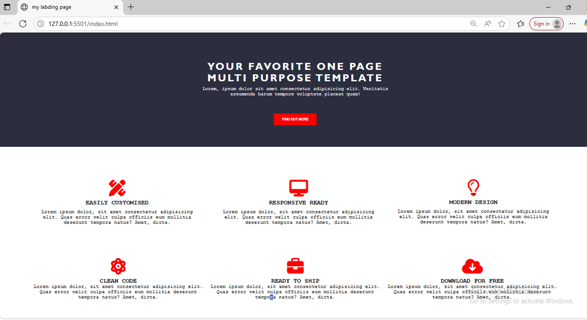 adeyemo_bright's tweet image. Today I created a responsive and clean landing page using HTML and CSS. From structuring the header and navigation to styling with Flexbox and custom fonts. 

#WebDevelopment #FontAwesome #HTML #CSS #Frontend #LandingPage #DeveloperJourney #SabiProgrammers
