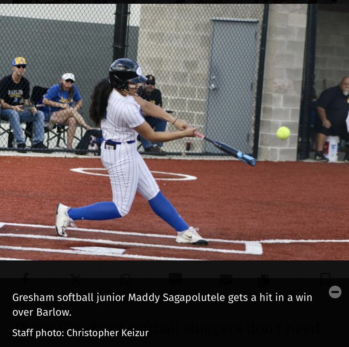 Maddy_saga08's tweet image. I'm honored to be named OSAA Athlete of the Week. #grateful 🥎💙#greshamHighschoolJuniorSeason