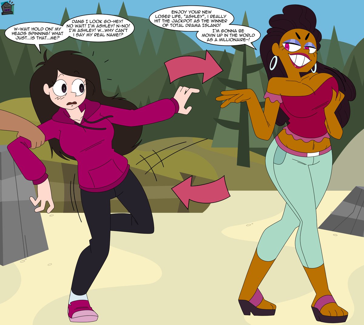 Say hello to your new body! In this special event, our special guests <a href="/HeheHaH54948702/">DarthObiWan123</a>, <a href="/TSF_Fan/">Tryss</a>, and <a href="/Entropic_imp/">Chromie</a> take a few steps in the shoes of our finest gals! Let's see how they fare in the challenges...that is, if they can concentrate on something other than their bodies!