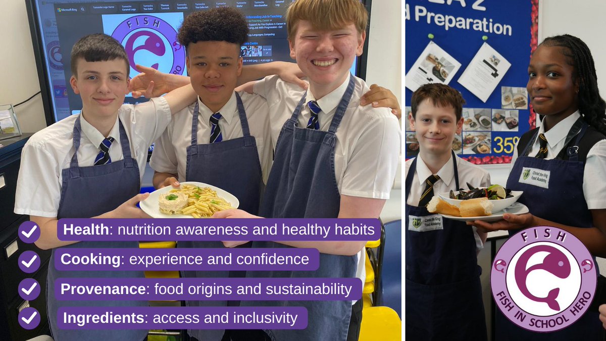 What do teachers involved in #FishHeroes think the benefits are for pupils? 
 
While will get 1000s of pupils to cook with fish each year, often for the 1st time, there’s 1000s of pupils that don’t. 
 
Help us, &amp; let’s do more. 
foodteacherscentre.co.uk/fish-heroes/