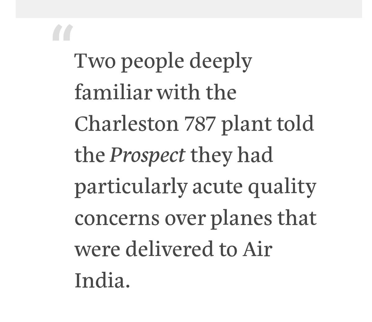 nav_journo's tweet photo. #Shocking revelations stumble out of #Boeing's Charleston plant! An investigative documentary says that workers at the plant were anxious about 3 planes they had worked on which were delivered to #AirIndia in the first months of 2014! The one that crashed in #Ahmedabad was flown out for delivery on Jan 31 2014!!! 
From intimidating whistle blowers to cutting corners with absolute disregard to passenger safety @BoeingAirplanes clearly has blood on it's hands! 
#AirIndiaPlaneCrash #AhmedabadPlaneCrash #Boeing787Crash https://t.co/YzUChd9nqe