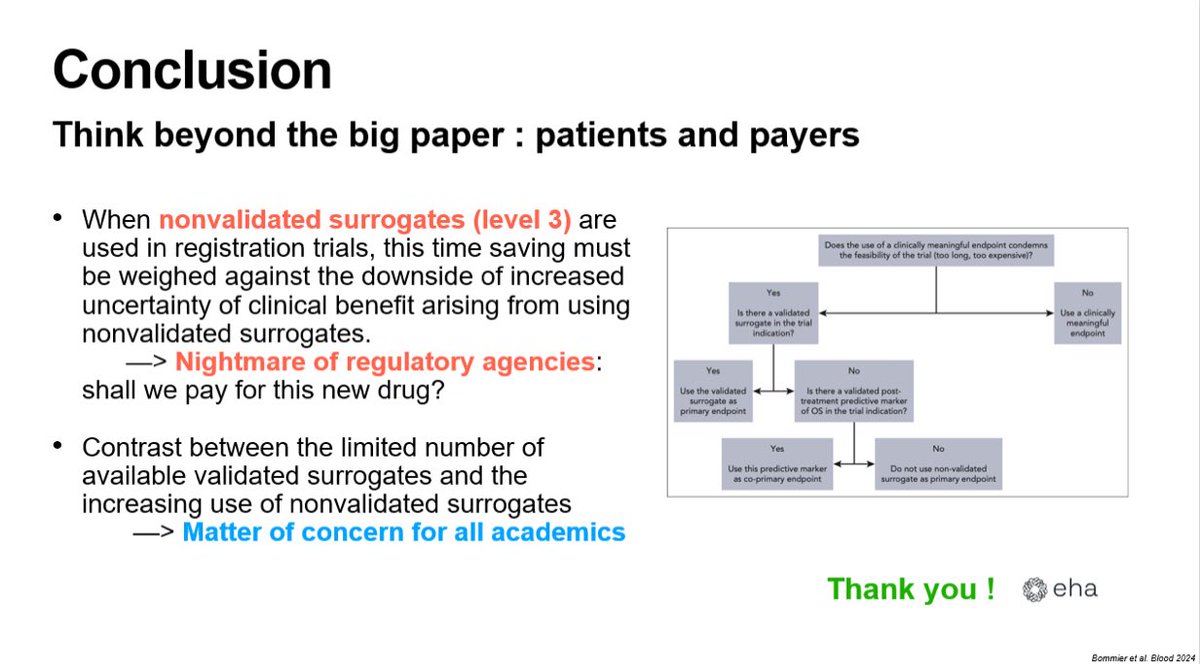 Eddie Cliff (@eddie_cliff) on Twitter photo Next <a href="/ComeBommier/">Côme Bommier</a> gives a great overview and examples of different surrogate, intermediate and clinical endpoints used in trials, & how to evaluate
the endpoint being used
#EHA2025 Next <a href="/ComeBommier/">Côme Bommier</a> gives a great overview and examples of different surrogate, intermediate and clinical endpoints used in trials, & how to evaluate
the endpoint being used
#EHA2025