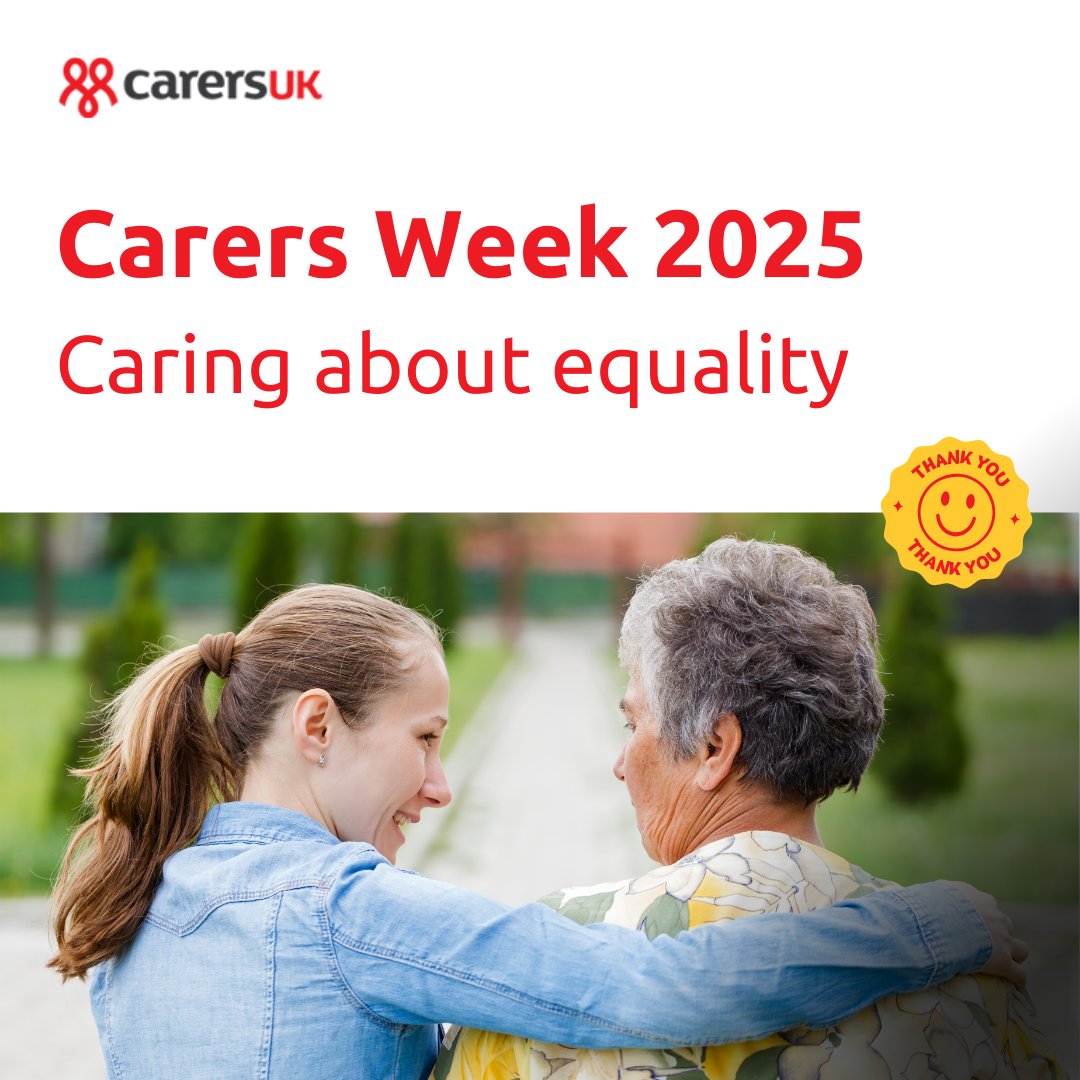 Unpaid carers face real inequality every day. This #CarersWeek, let’s stand up for them. carersuk.org 💜 #CaringAboutEquality