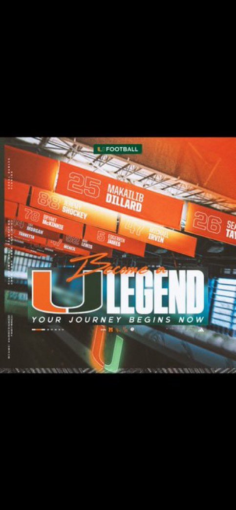 DillardKailib's tweet image. Appreciate all the love from @CanesFootball 🟠🟢‼️
#GoCanes