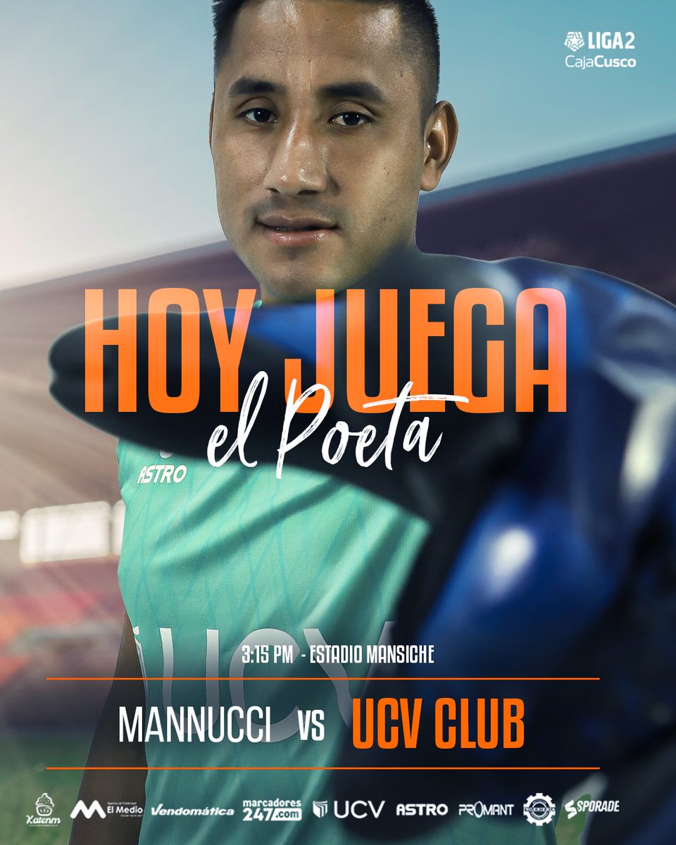 𝐇𝐨𝐲 𝐞𝐬 𝐝í𝐚 𝐝𝐞 𝐟ú𝐭𝐛𝐨𝐥 🔥
¡𝘈 𝘥𝘦𝘫𝘢𝘳𝘭𝘰 𝘵𝘰𝘥𝘰 𝘱𝘰𝘳 𝘦𝘴𝘵𝘰𝘴 𝘤𝘰𝘭𝘰𝘳𝘦𝘴! 🙌

🆚 #Mannucci
🕙 15:15 p.m.

#VallejoEsTrujillo 🟠🔵🟠