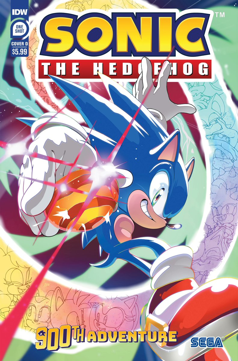 STHComicsIDW's tweet image. From Sonic the Hedgehog's 900th Adventure Cover D, Art by Adam Bryce Thomas