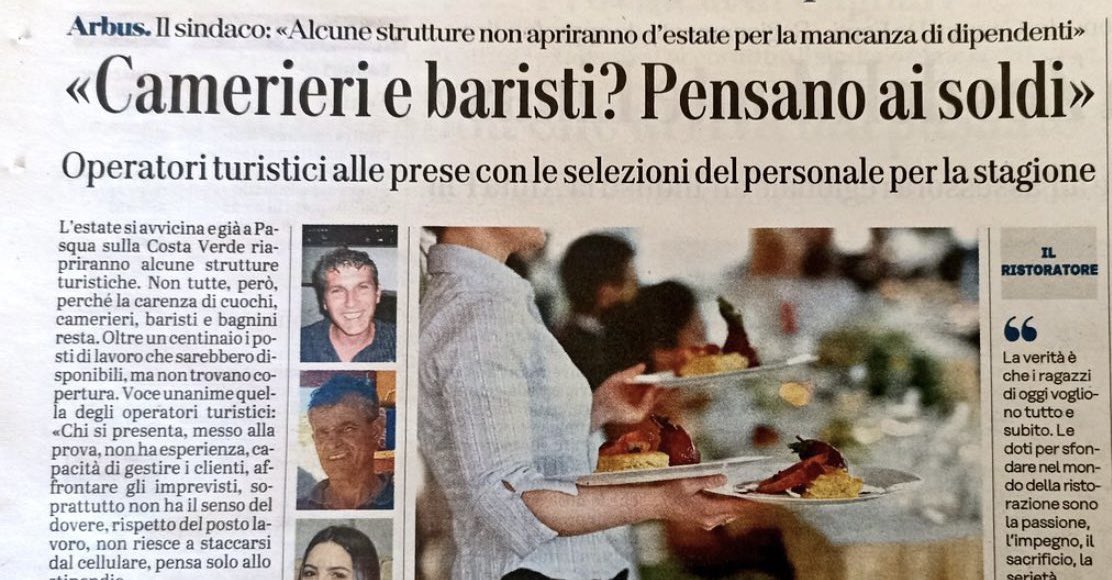 Sta gente che vuole essere pagata per lavorare è una piaga. Si torni alla schiavitù!