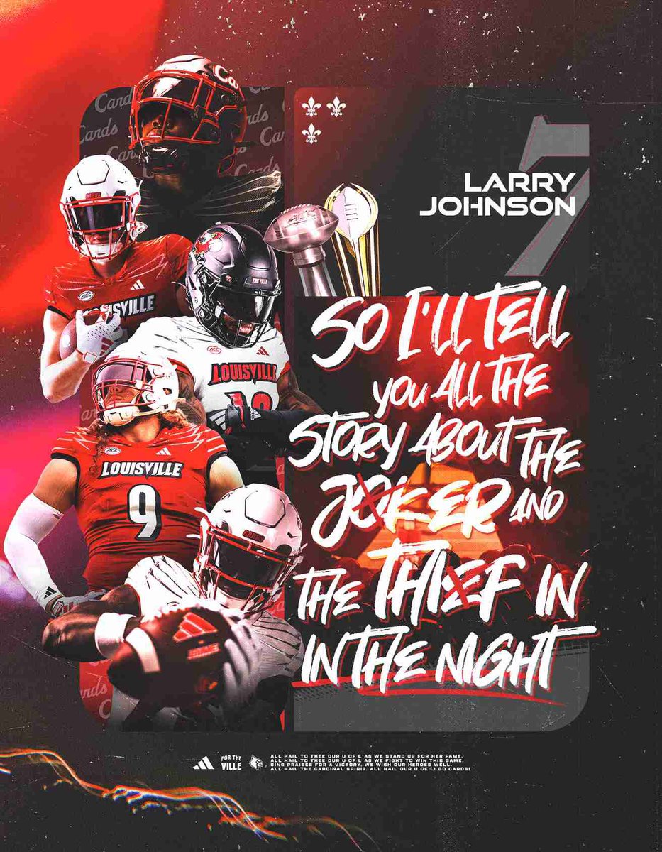 Larryjohnson_7's tweet image. Love from Louisville!! #AGTG C-A-R-D-S! C-A-R-D-S! GO CARDS, GO! ⚪🏈🔴