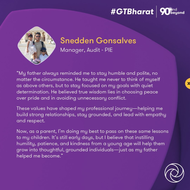 Ramkumar_Mav20's tweet photo. This #FathersDay, #GTDads share how the lessons they learned from fathers and mentors inspire how they lead and coach today. A #CoachingMindset often begins at home and continues to grow at work. #GTBharat #FromValuesToAction #LifeAtGT https://t.co/HUkfFI9kJZ