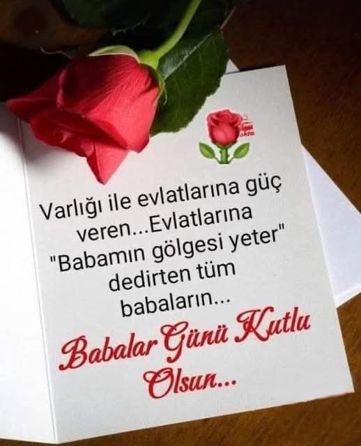 Varlığıyla ile evlatlarına güç veren,tüm babaların bu özel günü kutlu olsun.

#Babalargünükutluolsun