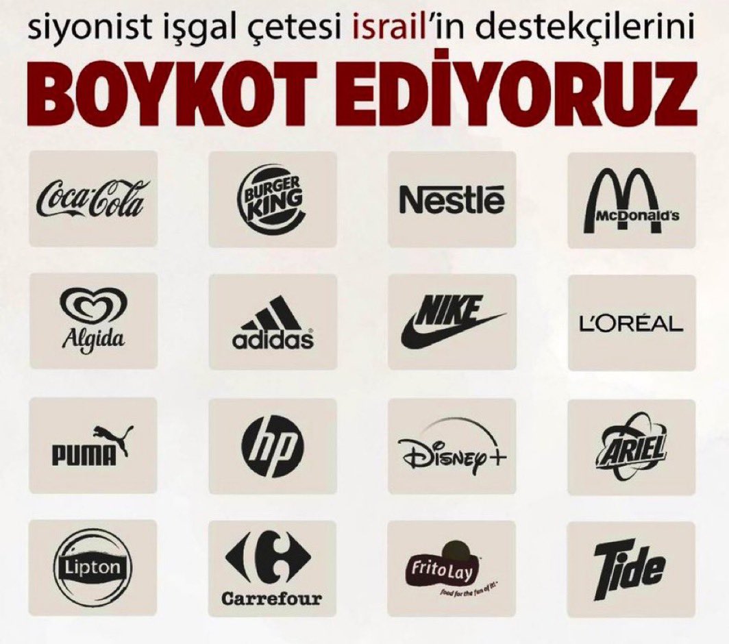 Gençler boykotu gevşetmeyin, unutmayın, unutturmayın…

#boykot