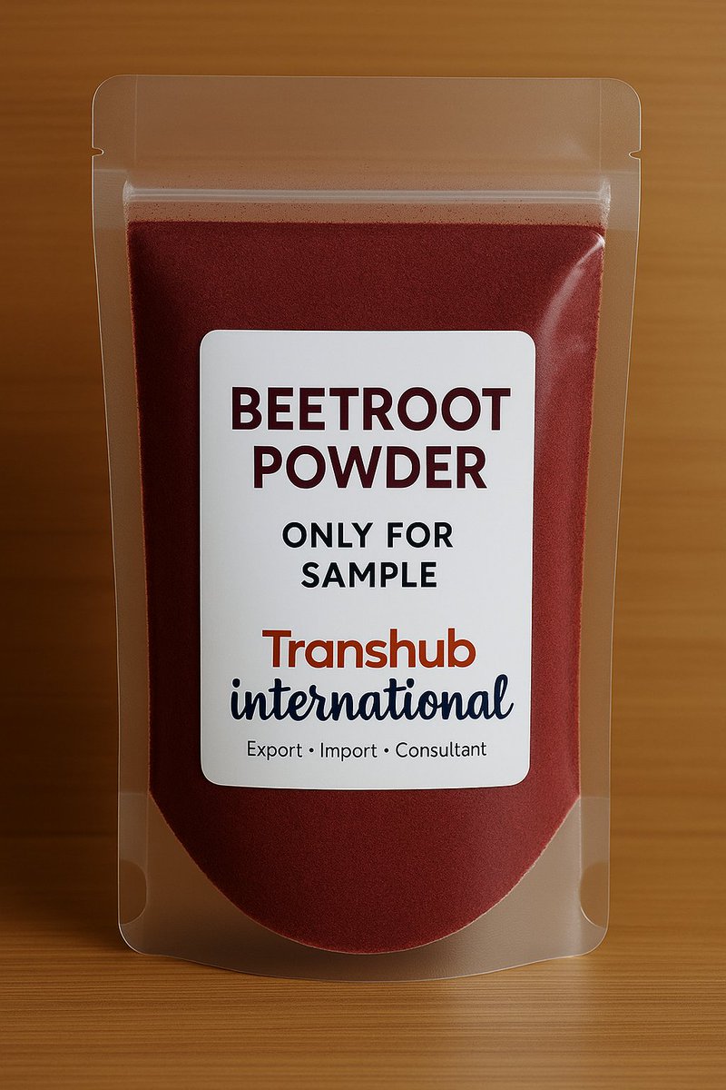 TranshubI's tweet image. 💥 100% Pure Beetroot Powder – Nature’s Energy, Color &amp;amp; Nutrition in 1 scoop! 🌱
No additives. Export quality. Bulk &amp;amp; Private Label Available.
📩 DM global supply 🌍
#BeetrootPowder #Superfoods #VeganIngredients #NaturalWellness #B2BSupply #CleanLabel #FoodTech #HealthInnovation
